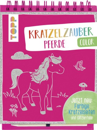 Kratzelzauber Color Pferde, m. Holzstift
