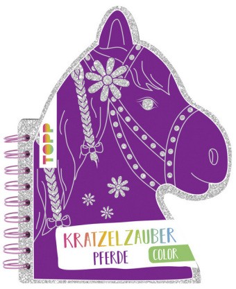 Kratzelbuch in Pferdekopfform